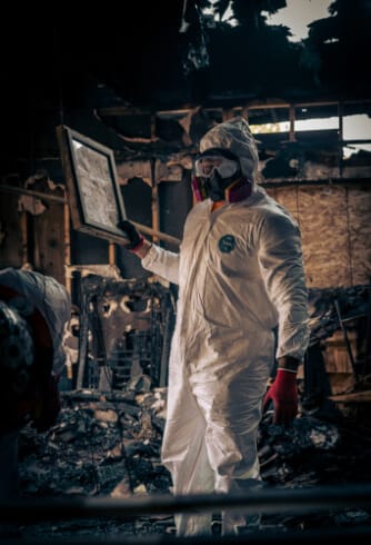 Disaster clean out after a fire with the JRI Demolition in Boise Idaho