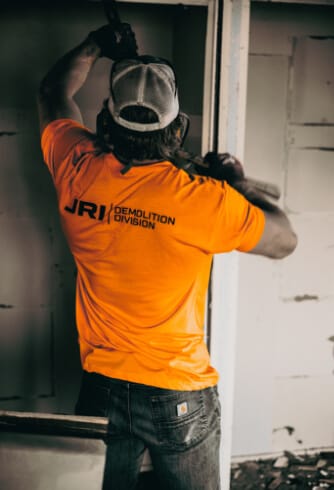 JRI Demolition team demoing fire damage